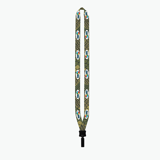 1/2 Full-Color Theme Lanyard w/Bulldog Clip