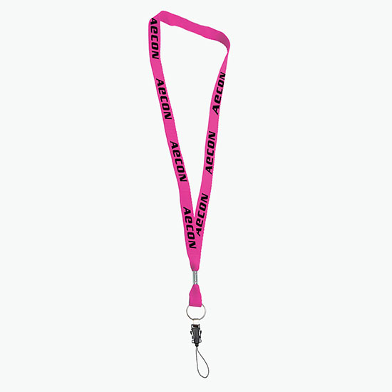 5/8 Neon Lanyard with Safety Breakaway w/Accessories Loop