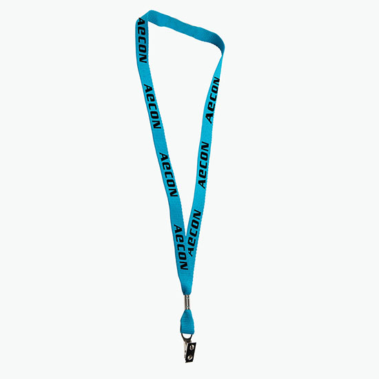 5/8 Neon Lanyard with Safety Breakaway w/Bulldog Clip