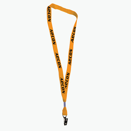 5/8 Neon Lanyard with Safety Breakaway w/Bulldog Clip