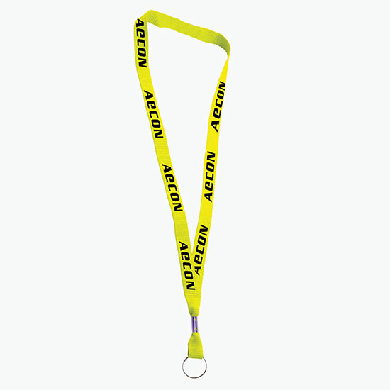 5/8 Neon Lanyard with Safety Breakaway w/Split Ring
