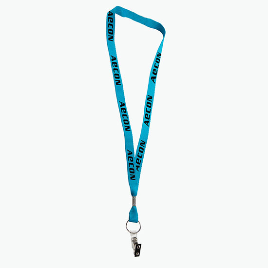 5/8 Neon Lanyard with Safety Breakaway & Split Ring w/Bulldog Extender