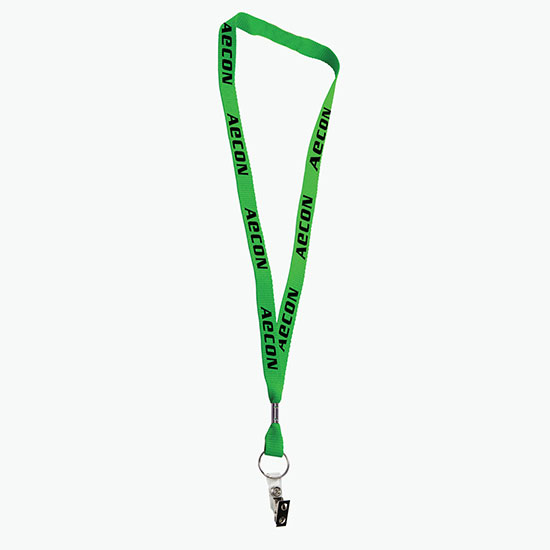 5/8 Neon Lanyard with Safety Breakaway & Split Ring w/Bulldog Extender
