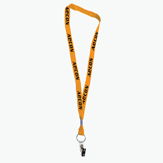 5/8 Neon Lanyard with Safety Breakaway & Split Ring w/Bulldog Extender