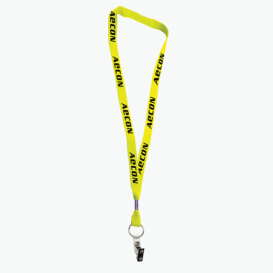 5/8 Neon Lanyard with Safety Breakaway & Split Ring w/Bulldog Extender