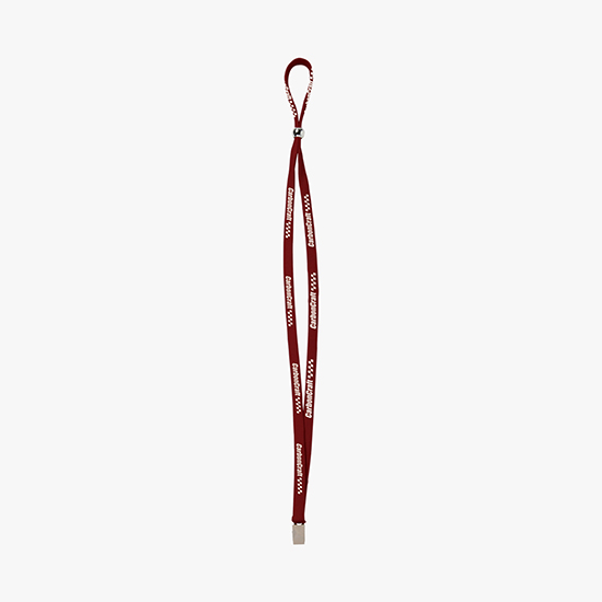 3/8 Adjustable Polyester Lanyard - Bulldog Clip