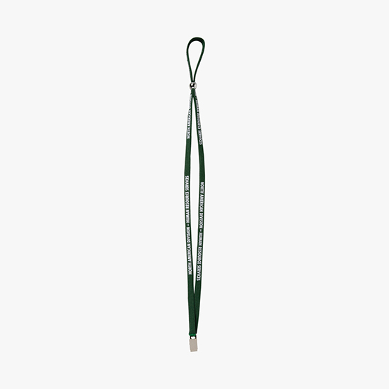 3/8 Adjustable Polyester Lanyard - Bulldog Clip