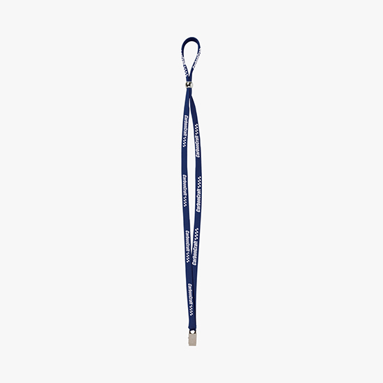 3/8 Adjustable Polyester Lanyard - Bulldog Clip
