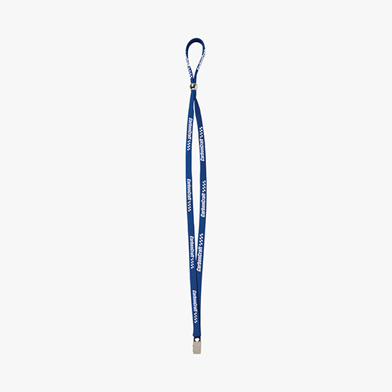 3/8 Adjustable Polyester Lanyard - Bulldog Clip