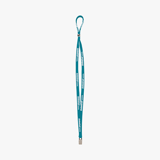 3/8 Adjustable Polyester Lanyard - Bulldog Clip