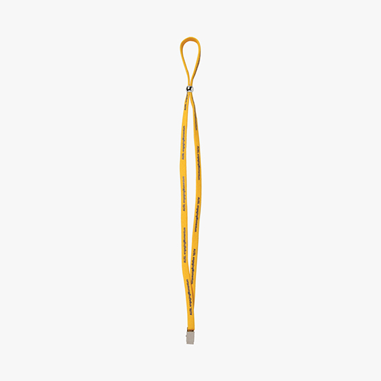 3/8 Adjustable Polyester Lanyard - Bulldog Clip