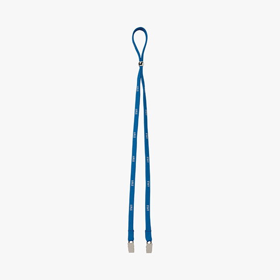 3/8 Adjustable Polyester Lanyard - Double Bulldog Clip