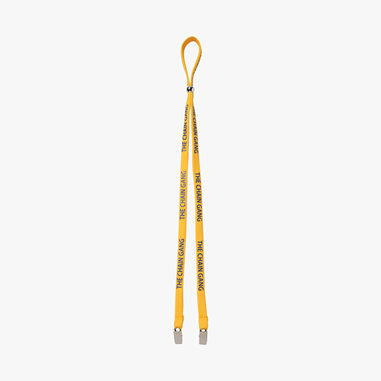 3/8 Adjustable Polyester Lanyard - Double Bulldog Clip