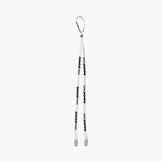 3/8 Adjustable Polyester Lanyard - Double Bulldog Clip