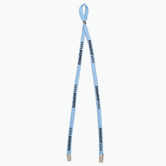 3/8 Adjustable Polyester Lanyard - Double Bulldog Clip