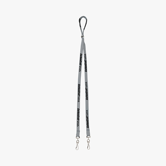 3/8 Adjustable Polyester Lanyard - Double Swivel Hook