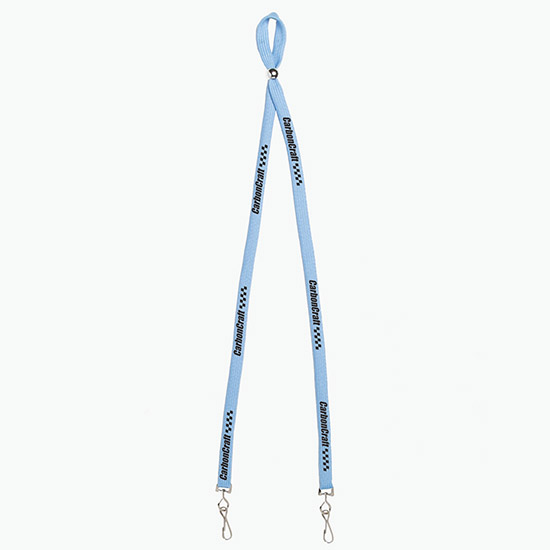 3/8 Adjustable Polyester Lanyard - Double Swivel Hook