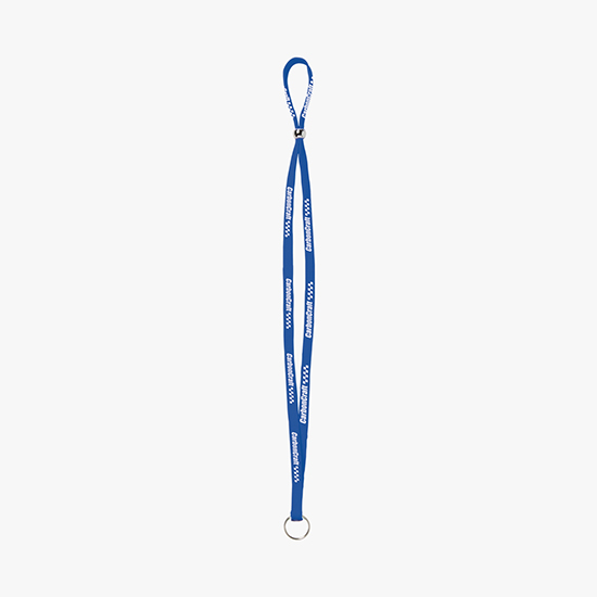 3/8 Adjustable Polyester Lanyard - Split Ring