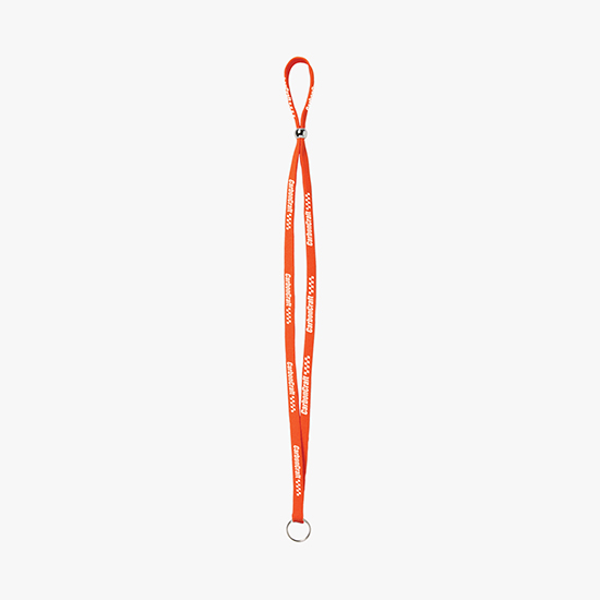3/8 Adjustable Polyester Lanyard - Split Ring