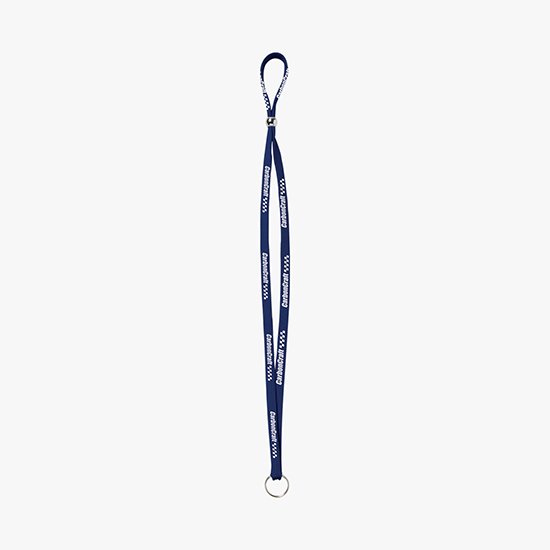 3/8 Adjustable Polyester Lanyard - Split Ring