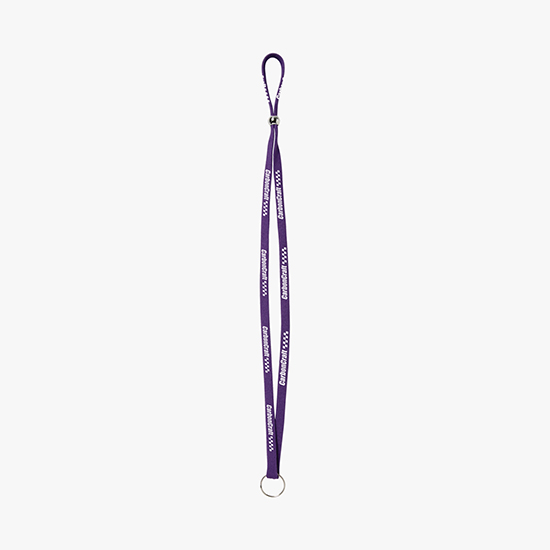 3/8 Adjustable Polyester Lanyard - Split Ring