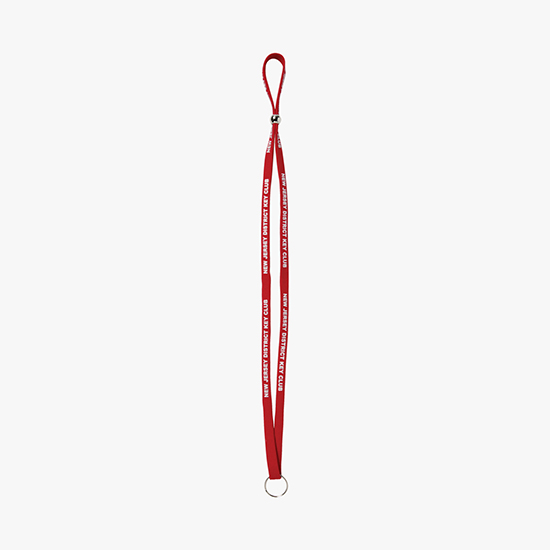 3/8 Adjustable Polyester Lanyard - Split Ring