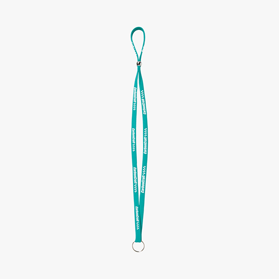 3/8 Adjustable Polyester Lanyard - Split Ring