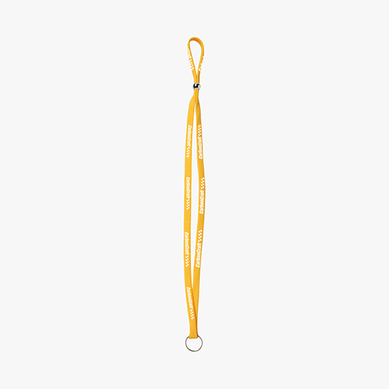3/8 Adjustable Polyester Lanyard - Split Ring