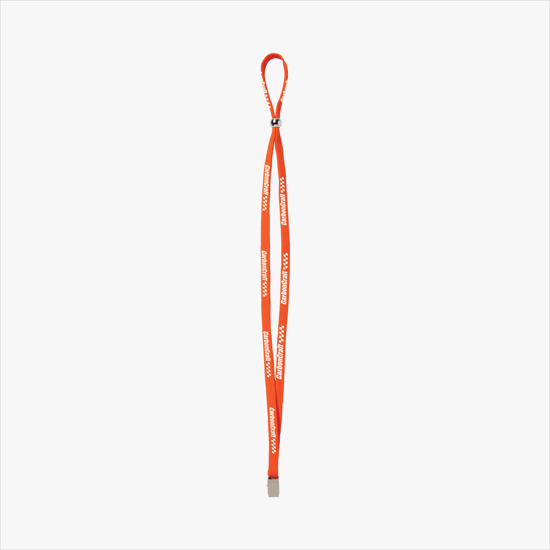 1/2 Adjustable Polyester Lanyard w/Bulldog Clip