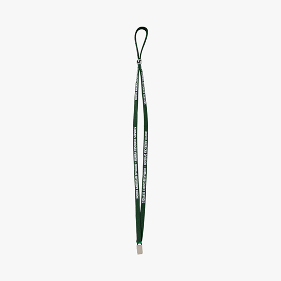 1/2 Adjustable Polyester Lanyard w/Bulldog Clip