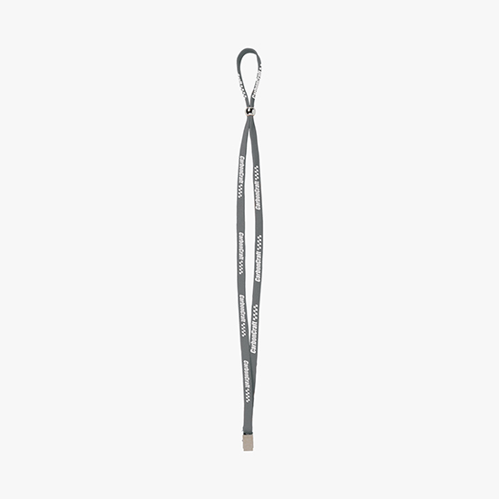 1/2 Adjustable Polyester Lanyard w/Bulldog Clip