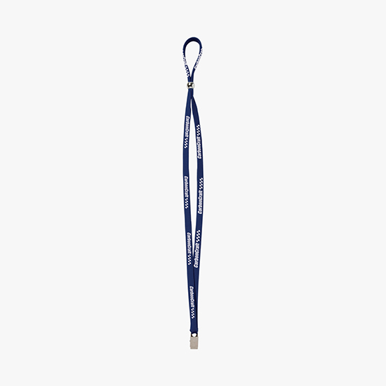 1/2 Adjustable Polyester Lanyard w/Bulldog Clip