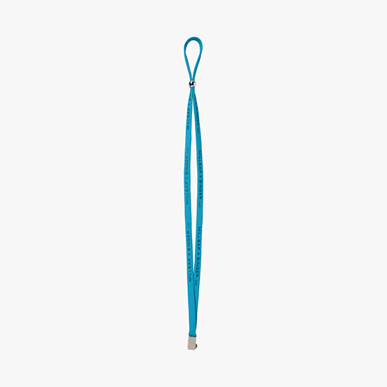 1/2 Adjustable Polyester Lanyard w/Bulldog Clip