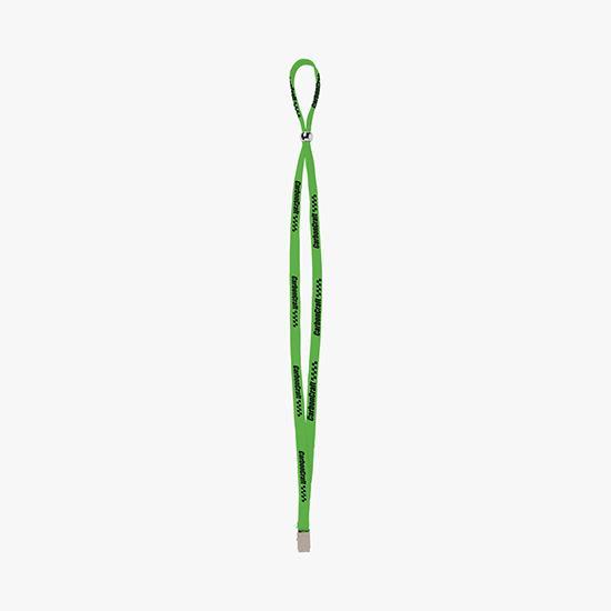 1/2 Adjustable Polyester Lanyard w/Bulldog Clip