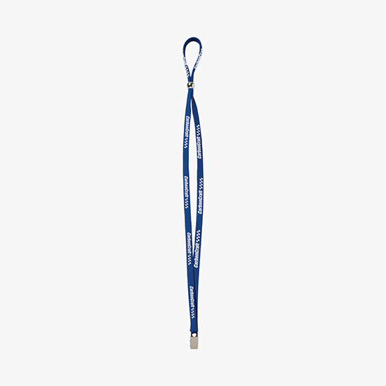 1/2 Adjustable Polyester Lanyard w/Bulldog Clip