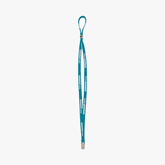1/2 Adjustable Polyester Lanyard w/Bulldog Clip