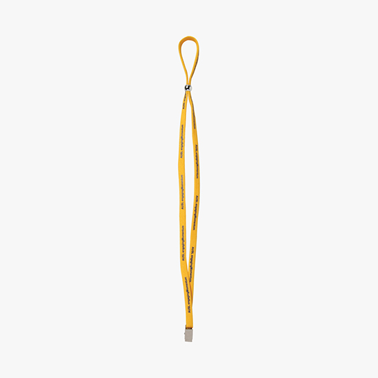 1/2 Adjustable Polyester Lanyard w/Bulldog Clip