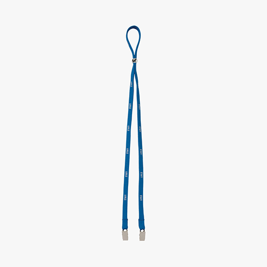 1/2 Adjustable Polyester Lanyard w/Double Bulldog Clip