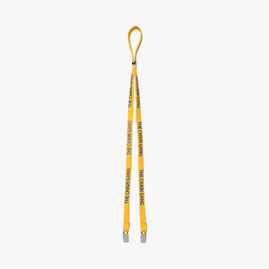 1/2 Adjustable Polyester Lanyard w/Double Bulldog Clip