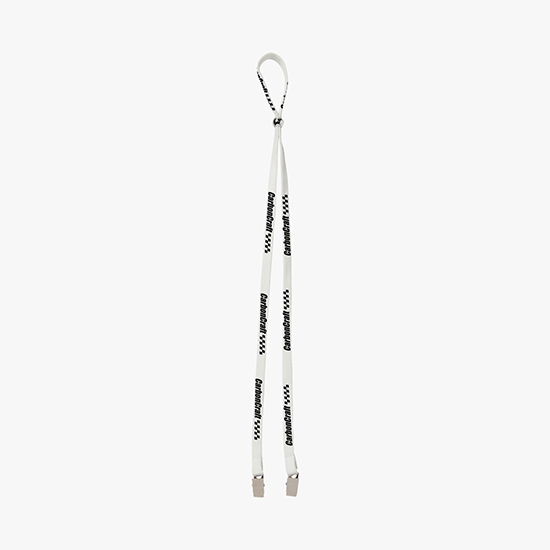 1/2 Adjustable Polyester Lanyard w/Double Bulldog Clip