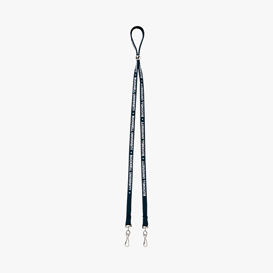 1/2 Adjustable Polyester Lanyard w/Double Swivel Hook
