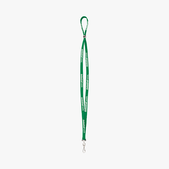 1/2 Adjustable Polyester Lanyard w/Swivel Hook