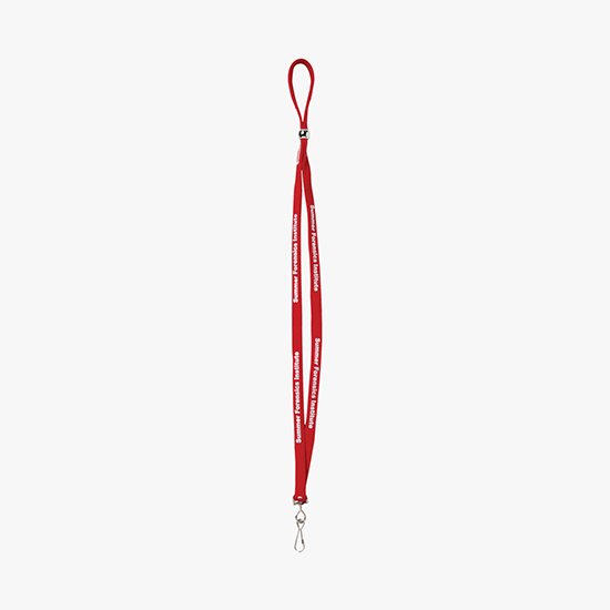 1/2 Adjustable Polyester Lanyard w/Swivel Hook