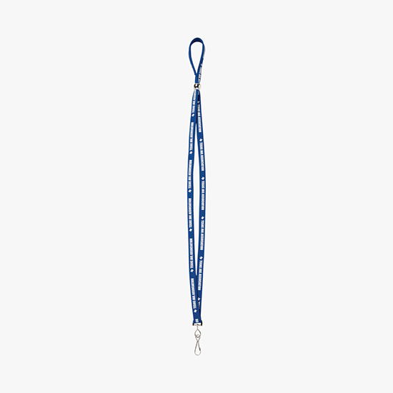 1/2 Adjustable Polyester Lanyard w/Swivel Hook