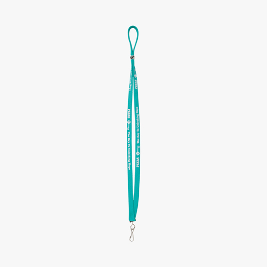 1/2 Adjustable Polyester Lanyard w/Swivel Hook