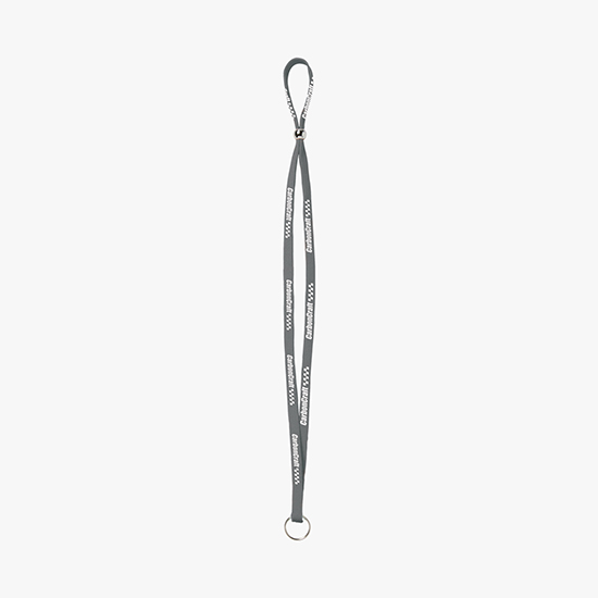 1/2 Adjustable Polyester Lanyard w/Split Ring