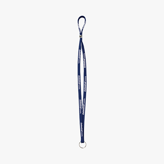 1/2 Adjustable Polyester Lanyard w/Split Ring