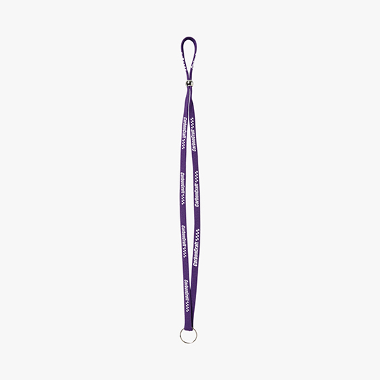 1/2 Adjustable Polyester Lanyard w/Split Ring