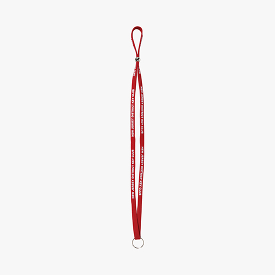 1/2 Adjustable Polyester Lanyard w/Split Ring