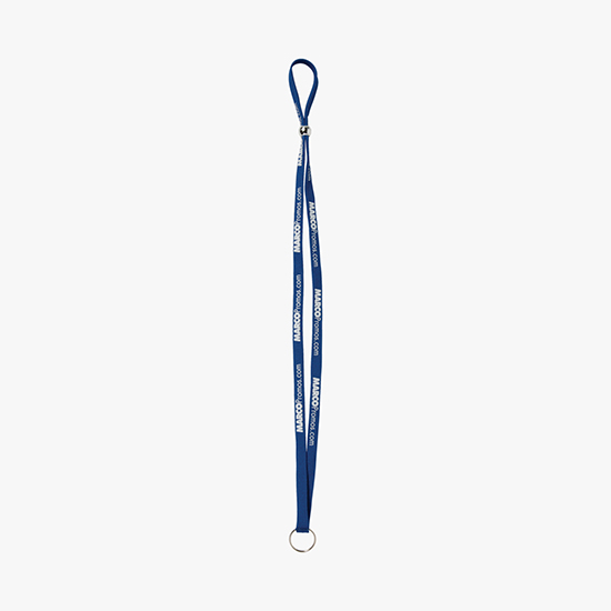 1/2 Adjustable Polyester Lanyard w/Split Ring